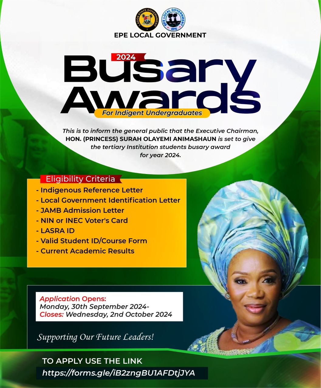 EPE LOCAL GOVERNMENT BURSARY AWARD APPLICATION FORM 2024 Epe Local   IMG 20240930 WA0015 